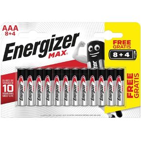 Long-Lasting Alkaline Power | 12 x AAA Batteries