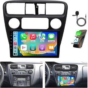 PHEZEN 9" Car Stereo for Accord 6th 1998-02,Android 13 Wireless CarPlay Screen Compatible with CarPlay Android Auto, 2+32G HD Touchscreen Car Radio with GPS BT FM Radio AHD Backup Camera
