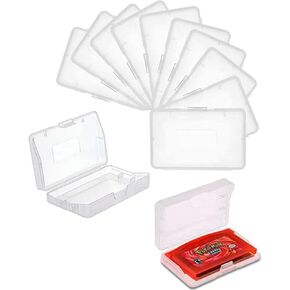 whiteeeen 12pcs Clear Protective Cartridge Storage Case Box for GBA for Gameboy Advance Game