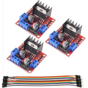 2PCS L298N Motor Drive Controller Board Dual H Bridge DC Stepper Robot Stepper Motor Control and Drives Module