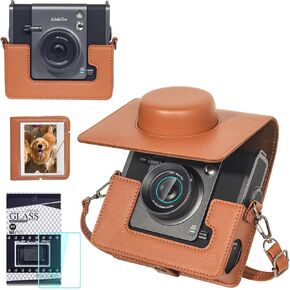 أدوات الملحقات لـ Fujifilm Instax Wide Evo 2-in-1 Camera وطابعة أفلام فورية ، بما في ذلك Evo Clear Case الواسعة ، وغطاء العدسة ، ووقاية الشاشة وفيلما Len ، وألبوم واسع (بدون كاميرا)