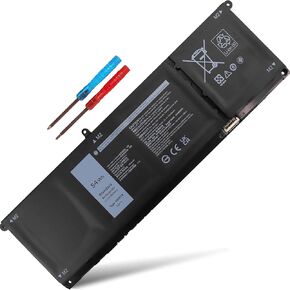 54Wh V6W33 Battery 15v for Dell Inspiron 3510 3511 3515 5310 5410 5418 5510 5515 5518 5625 5630 5635, Latitude 3320 3330 3420 3520, Vostro 15 3510 3511 3515 3520 3525, G91J0 0WV3K8 0VKYJX Laptop