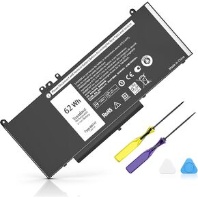 E5470 E5570 6MT4T Laptop Battery Compatible with Latitude 14 5470 E5470 Precision 15 3510 Notebook Replacement for 7V69Y TXF9M 79VRK HK6DV 62Wh 7.6V