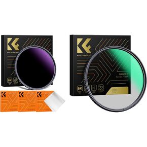 ND1000000 & CPL Filters Kits (2 Pcs) 20-Stops Fixed Neutral Density Filter + Circular Polaring Filter Kit for Sun Photography