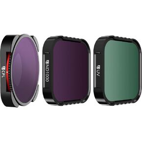 Freewell CPL, UV, ND1000 Camera Lens Filter Compatible with Hero12, Hero11, Hero11 Mini, Hero10, Hero9 Black