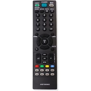 New AKB73655802 Replaced Remote fit for LG TV AKB73655861 19LS3500 22LS3500 22LT360C 26CS460 26LS3500 26LT360C 32CS460 32LS3400 32LS3450 32LS3500 32LS5600 32LT360C 37LS5600 37LT360C 42CS460