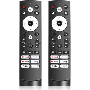 【Pack of 2】 Replacement Remote Control for Hisense Smart Google TV, Compatible with Hisense Googel UHD 4K/Mini-LED ULED Smart TVs (No Voice)