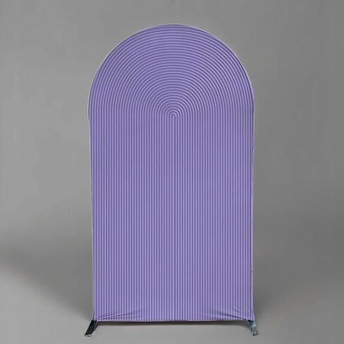 HUAYI Light Tan Ripples Pattern Arch Backdrop Cover for Birthday Party Wedding Baby Shower Decorations Chiara Backdrops Arched Wall Frame Stands Covers Props GP-454 2.5ft * 6ft in Kuwait