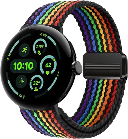 Band for Google Pixel Watch 3 45mm - ترقية الأشرطة المضفر الممتدة للترقية لـ Pixel Watch 3 45mm 2024 أحزمة منسوجة بديلة مرنة ، نساء الرجال ، لا فجوة ، تنفس قابلة للتنفس in Kuwait