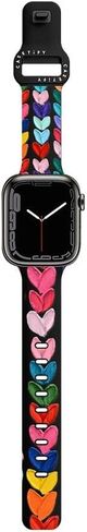CASETiFY Impact Watch Band [Premium Soft Flexible Material] Compatible with Apple Watch Series 1-9, SE, Ultra - 38mm/40mm/41mm/42mm/44mm/45mm/49mm - Black in Saudi Arabia