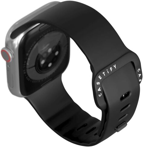 CASETiFY Impact Watch Band [Premium Soft Flexible Material] Compatible with Apple Watch Series 1-9, SE, Ultra - 38mm/40mm/41mm/42mm/44mm/45mm/49mm - Black in Saudi Arabia