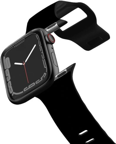 CASETiFY Impact Watch Band [Premium Soft Flexible Material] Compatible with Apple Watch Series 1-9, SE, Ultra - 38mm/40mm/41mm/42mm/44mm/45mm/49mm - Black in Saudi Arabia