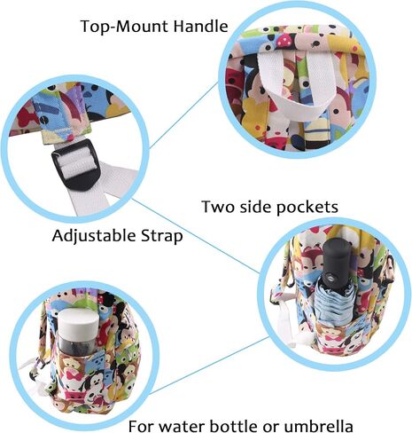 Finex Star Mario Bros Canvas Casual Daypack with 15 in Laptop Storage Compartment in Saudi Arabia