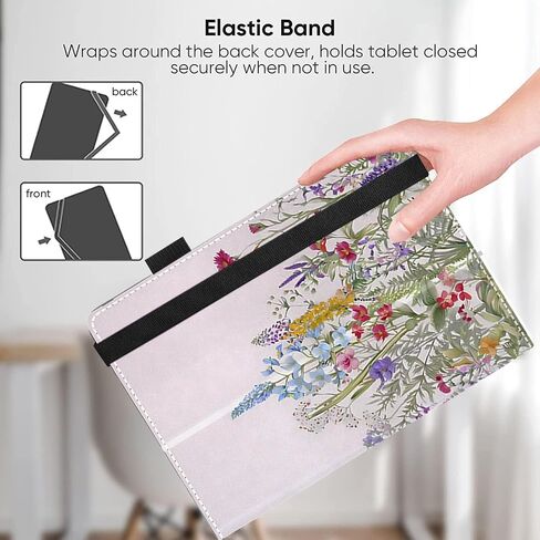 Universal 10 10.1 inch Android Tablet Case ، غطاء محامل قابلة للطي نحيف لجميع حالة اللوح التي تعمل باللمس 9 "-10.5" مع حامل القلم القلم ، STARRY SKY 04 in Kuwait
