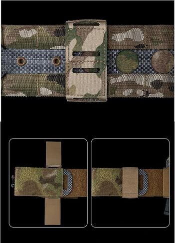 Tactical MOLLE Adapter for Belt Attachment，Belt Molle Panels Extension Fit Molle Pouches Magazine Pouch Tactical Gear Accessories in Kuwait