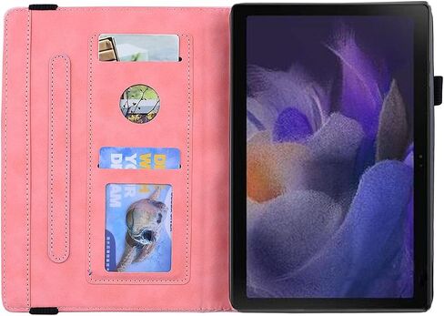 Case for Samsung Galaxy Tab A8 10.5 inch 2022 Case SM-X200/X205 Premium PU Leather Folio Stand Cover Flip Shell with Card Slot Pen Holder for Galaxy Tab A8 10.5'' Tablet - Purple in Kuwait