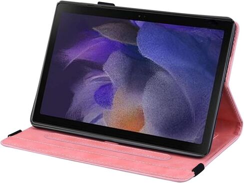 Case for Samsung Galaxy Tab A8 10.5 inch 2022 Case SM-X200/X205 Premium PU Leather Folio Stand Cover Flip Shell with Card Slot Pen Holder for Galaxy Tab A8 10.5'' Tablet - Purple in Kuwait