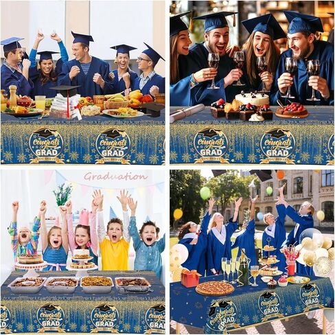 3 قطع مفرش طاولة حورية البحر ديكورات عيد ميلاد حورية البحر، غطاء طاولة بلاستيكي للاستعمال مرة واحدة للفتيات لحفلات استقبال المولود الجديد، زينة طاولة حورية البحر، مستلزمات الحفلات بطابع حورية البحر in Kuwait