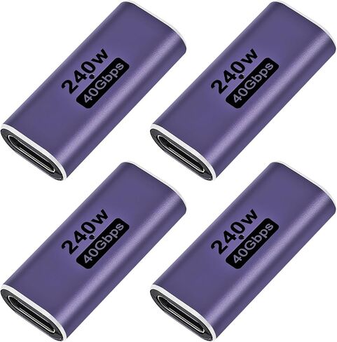 4PCS 240W USB Type C Female to Female Adapter Extender 40Gbps 8K Video Compatible for Tablet Phones Laptop Type C Devices in Saudi Arabia