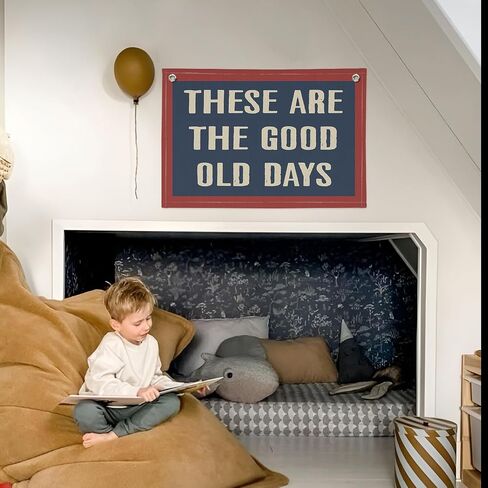Little Man Cave Banner, Boy Nursery Decor, Sage Green Canvas Banner Wall Hanging Banner Flag Decor for Nursery Playroom Toddler Room, Boys Kids Room Decor in Saudi Arabia