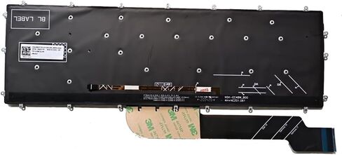 لوحة مفاتيح الكمبيوتر المحمول مع استبدال الإضاءة الخلفية الحمراء لـ Dell G3 3500 3579 3590 3779 G5 5500 5587 5590 G7 7590 7588 7790 Series Gaming Notebook (Red Print) in Kuwait