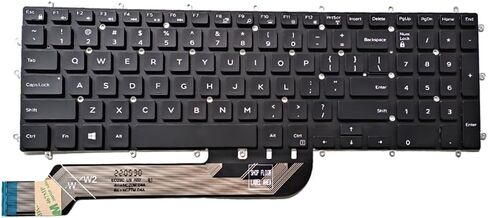Laptop Keyboard with Red Backlit Replacement for Dell G3 3500 3579 3590 3779 G5 5500 5587 5590 G7 7590 7588 7790 Series Gaming Notebook(Red Print) in Saudi Arabia