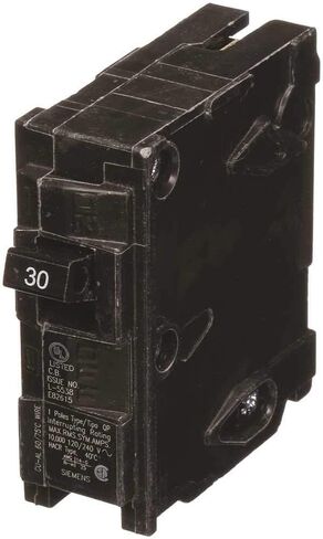 Siemens -HI Q150 50-Amp Single Pole Type QP Circuit Breaker, Black in Saudi Arabia