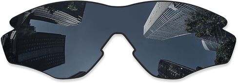 عدسات بديلة مستقطبة لإطار Oakley M2 OO9212/M2 إطار XL OO9343/M2 إطار نظارة شمسية آسيوية - أسود + أحمر ناري in Kuwait