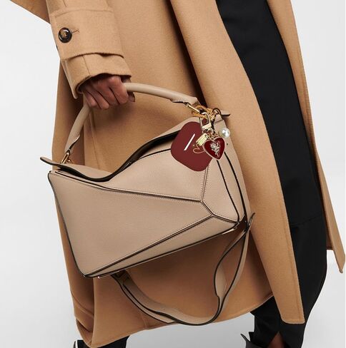 Compatible with AirPods 4 Case Cover 2024, Soft Silicone Case with Gold Heart Pattern for AirPods 4th Generation Case with Cute Pendant Keychain for Girls Women (Burgundy) in Kuwait