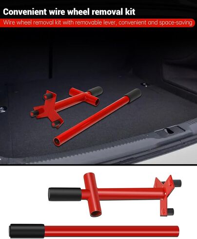 Manual Wire Wheel Lowrider Knock Off Tool with Bar, Wire Wheels Removal and Installation Tools, Fit for Dayton Luxor Zenith China 2 Bar in Kuwait