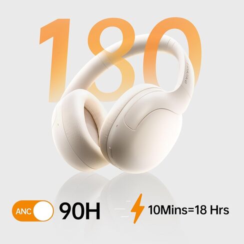 سماعات رأس HS1 Hybrid Active Noise Cancelling، سماعات رأس بلوتوث لاسلكية فوق الأذن، صوت عالي الدقة، وقت تشغيل 100 ساعة، ملاءمة مريحة، استخدام مستقل، تحكم فريد باللمس للتنقل أثناء العمل في الدراسة in Kuwait