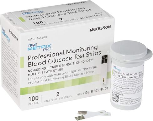McKesson TRUE METRIX Professional Monitoring Blood Glucose Test Stripes, 50 Strips, 3 Packs, 150 Total in Saudi Arabia