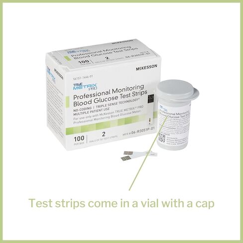 McKesson TRUE METRIX Professional Monitoring Blood Glucose Test Stripes, 50 Strips, 3 Packs, 150 Total in Saudi Arabia