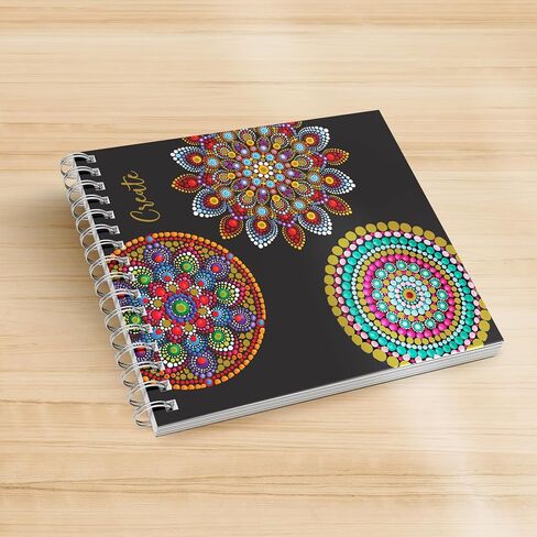 أوراق المصمم تحيات المصمم، دفتر رسم حلزوني علوي، تصميم قوس قزح متعدد الألوان - 120 ورقة (8.375 × 10 بوصة) - مثالي للفنانين والمبدعين! in Saudi Arabia