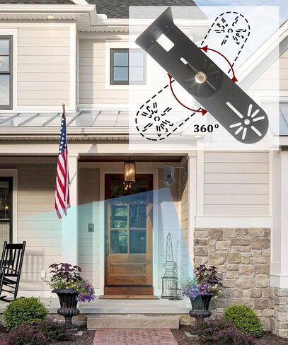 4Pack Metal Swivel Wall Mount Bracket for Wyze Cam Pan V3/V2, Wyze Cam V4/3/2 and Suitable for 1/4 inch Screws Security Camera ,Max Cover Both Sides of The House 300° in Kuwait