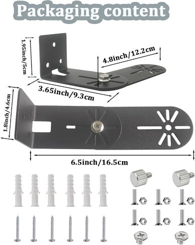 4Pack Metal Swivel Wall Mount Bracket for Wyze Cam Pan V3/V2, Wyze Cam V4/3/2 and Suitable for 1/4 inch Screws Security Camera ,Max Cover Both Sides of The House 300° in Kuwait