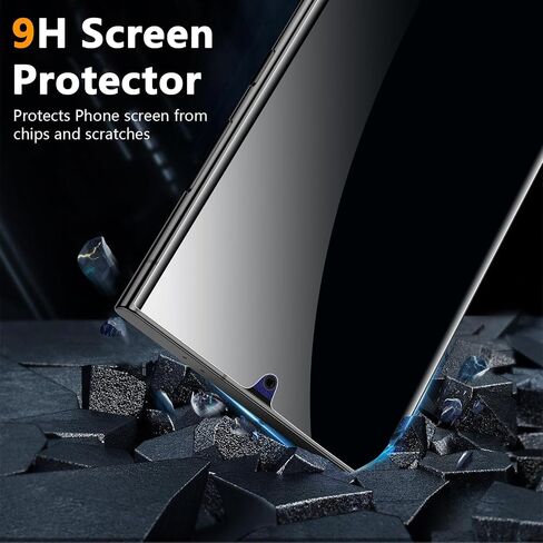 [2+2 Pack] Galaxy Note 20 Ultra Privacy Tempered Glass Screen Protector and Camera Lens Film 6.9 Inch, 9H Anti Spy Tempered Glass, 3D Full Cover [ Not Fingerprint Unlock] in Saudi Arabia
