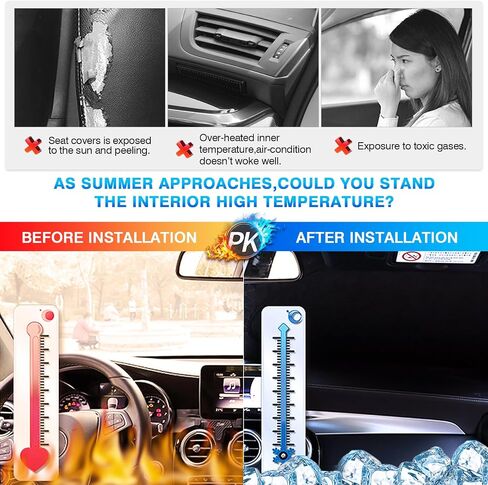 KUST Windshield Shade Custom Fit for Toyota Grand Highlander 2024 Sun Shade Front Windshield Sun Visor Foldable Thicker 5-Layer Block Heat and Sun UV Rays in Saudi Arabia