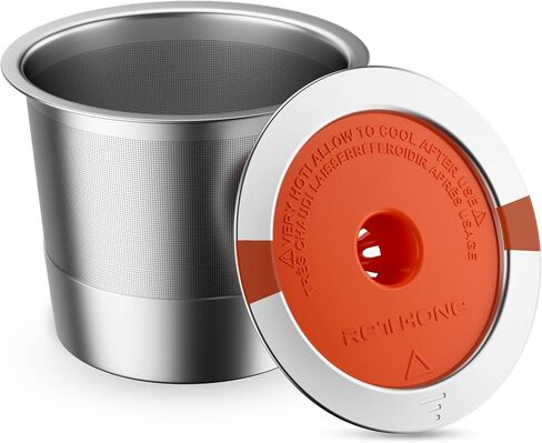 Rethone Resulable K Coups و Coffee Coffe ، أكواب K غير القابل للصدأ K متوافقة مع Keurig 2.0 و 1.0 صانعي القهوة مرشحات القهوة الخالية من BPA (1) in Kuwait