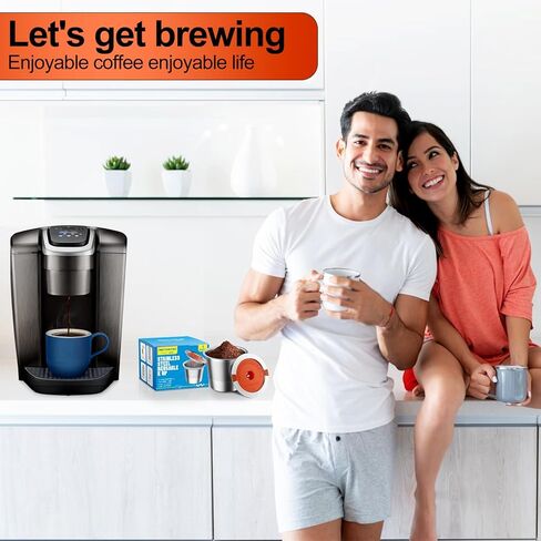 Rethone Resulable K Coups و Coffee Coffe ، أكواب K غير القابل للصدأ K متوافقة مع Keurig 2.0 و 1.0 صانعي القهوة مرشحات القهوة الخالية من BPA (1) in Kuwait