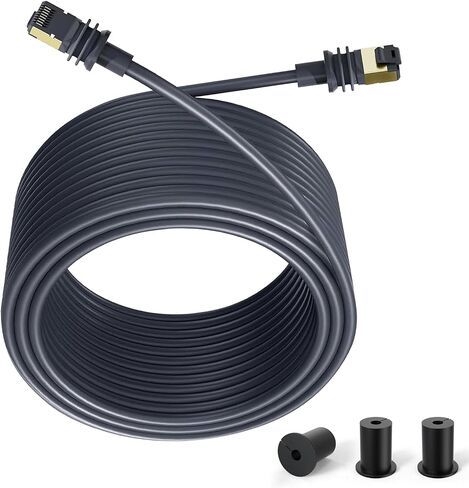 Starlink Gen 3 Cable 100FT/30.4M,Starlink Replacement Cable for Starlink Standard V3 Dish/Starlink Extension Cable Internet Kit Satellite Starlink Accessories - Waterproof Grey in Saudi Arabia