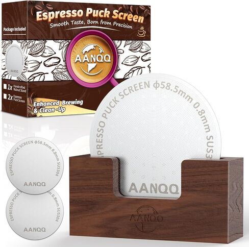 58.5mm Puck Screen: Metal Espresso Puck Screen for 58mm Portafilter Filter Basket - Metal Contact Screen 0.8mm Thickness Espresso Puck Screen (58.5mm) in Saudi Arabia
