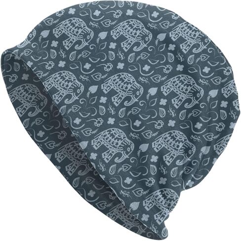 Elephant Beanie Chemo Hat Cancer Headwear Knitted Hats Baggy Slouchy Scarf Cap for Adults Women Men in Kuwait
