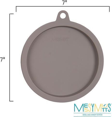 Messy Mutts Silicone Airtight Dog Bowl Lid | Spill-Resistant Seal for Dog Bowls | Compatible with Messy Mutts Stainless Steel Bowls (Sold Separately) | Freezer, Dishwasher Safe | Extra-Large (8.8") in Kuwait