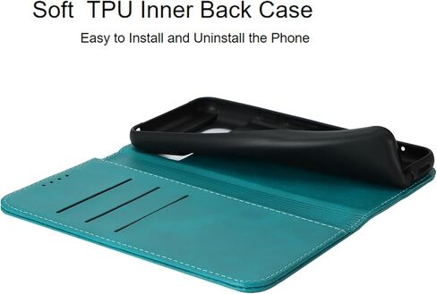 Jaorty Fit for Google Pixel 8 Wallet Case ، Pixel 8 Case ، Preium Pu Leather Flip Folio مع فتحة البطاقة ، حامل الوقوف ، الإغلاق المغناطيسي TPU مقاومة للصدمات الداخلية للبكسل 8 ، السماء الأزرق in Kuwait