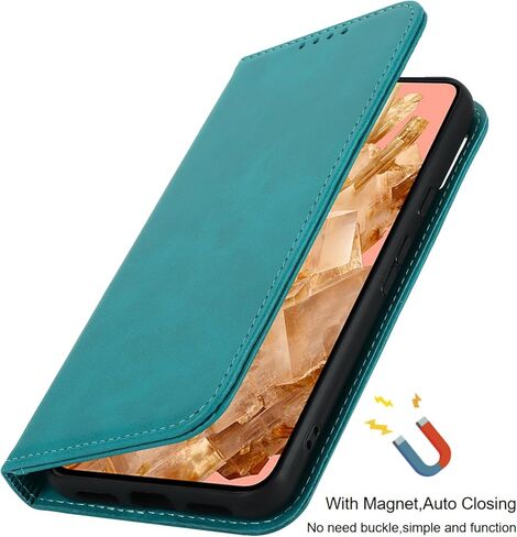Jaorty Fit for Google Pixel 8 Wallet Case ، Pixel 8 Case ، Preium Pu Leather Flip Folio مع فتحة البطاقة ، حامل الوقوف ، الإغلاق المغناطيسي TPU مقاومة للصدمات الداخلية للبكسل 8 ، السماء الأزرق in Kuwait