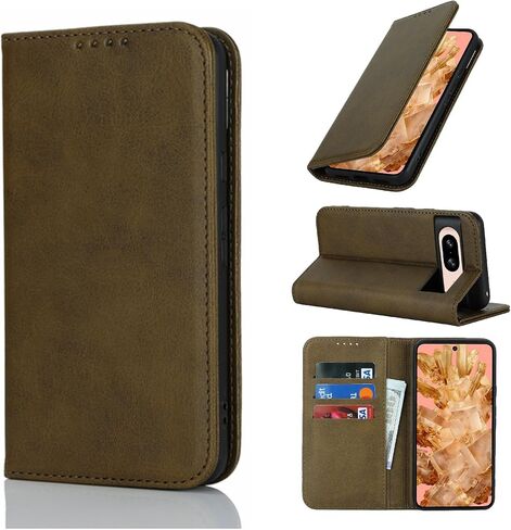 Jaorty Fit for Google Pixel 8 Wallet Case ، Pixel 8 Case ، Preium Pu Leather Flip Folio مع فتحة البطاقة ، حامل الوقوف ، الإغلاق المغناطيسي TPU مقاومة للصدمات الداخلية للبكسل 8 ، السماء الأزرق in Kuwait