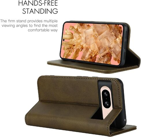 Jaorty Fit for Google Pixel 8 Wallet Case ، Pixel 8 Case ، Preium Pu Leather Flip Folio مع فتحة البطاقة ، حامل الوقوف ، الإغلاق المغناطيسي TPU مقاومة للصدمات الداخلية للبكسل 8 ، السماء الأزرق in Kuwait