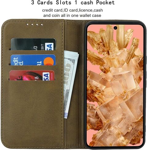 Jaorty Fit for Google Pixel 8 Wallet Case ، Pixel 8 Case ، Preium Pu Leather Flip Folio مع فتحة البطاقة ، حامل الوقوف ، الإغلاق المغناطيسي TPU مقاومة للصدمات الداخلية للبكسل 8 ، السماء الأزرق in Kuwait