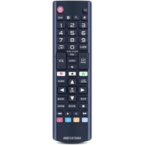 New AKB75375604 Replacement TV Remote for LG TV 43UK6300PUE 32LK610BPUA 49UK6300PUE 55UK6300PUE 65UK6300PUE 75UK6570PUB 75SK8070PUA 55SK9000PUA 86UK6570PUB 43UK6250PUB(Batteries Not Included)